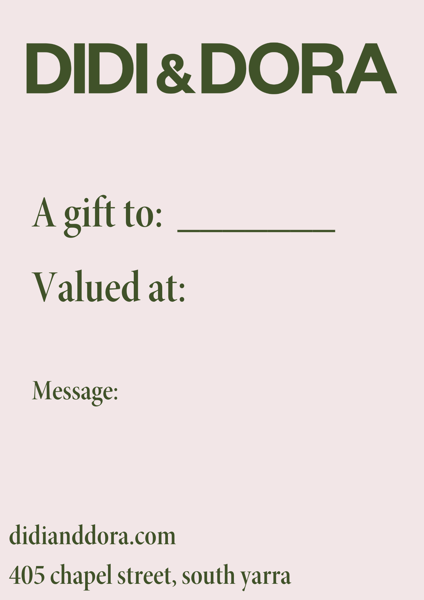 D&D Gift Card