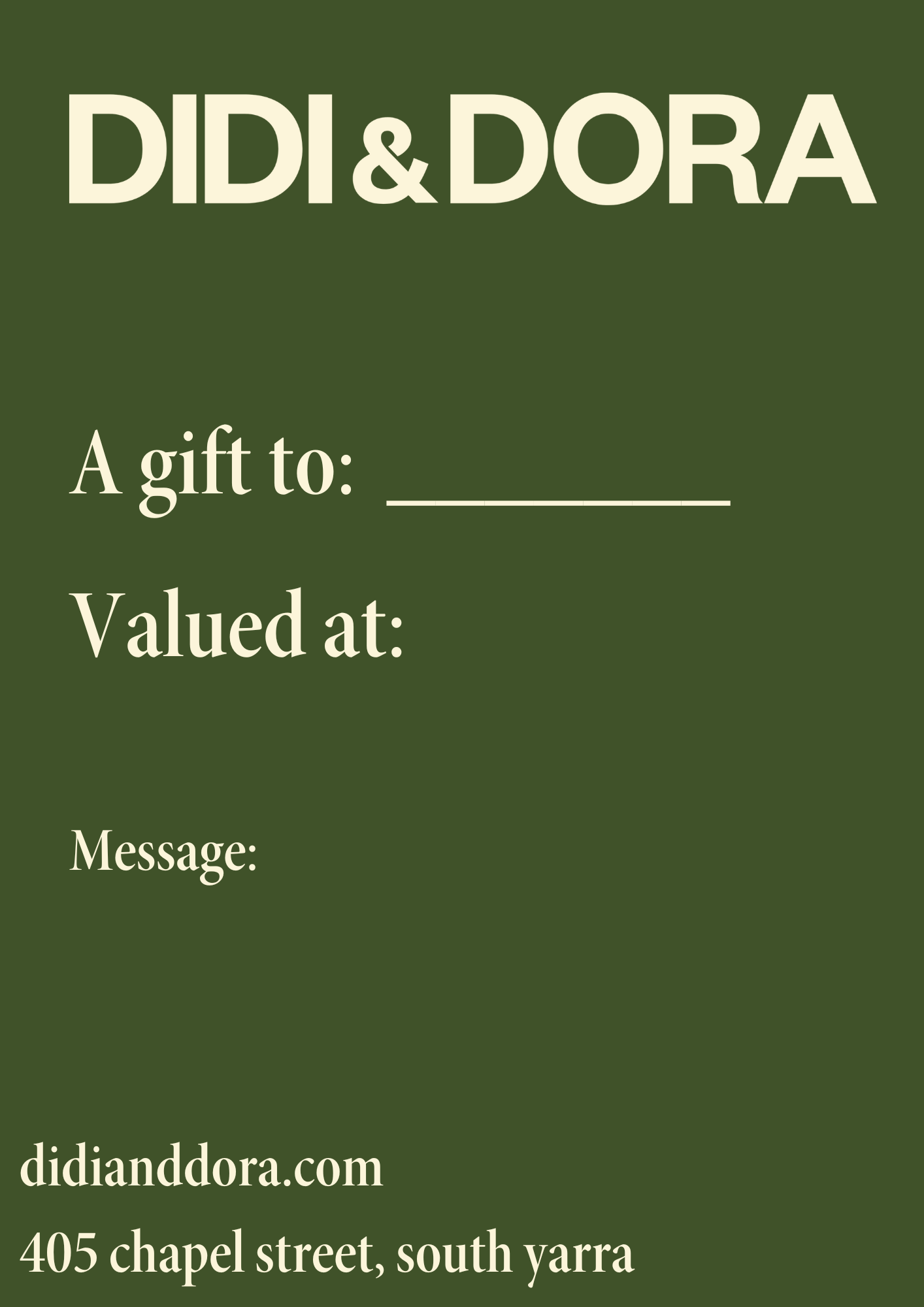 D&D Gift Card
