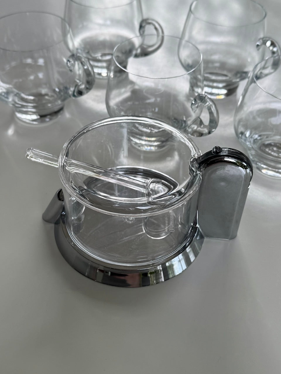 Vintage Guzzini Dispenser and Spoon