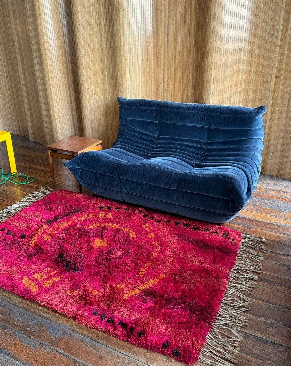 Danish Abstract Design Long Pile Rug