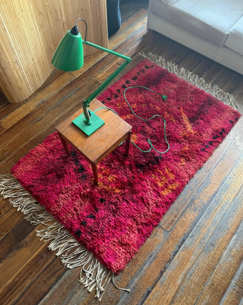 Danish Abstract Design Long Pile Rug
