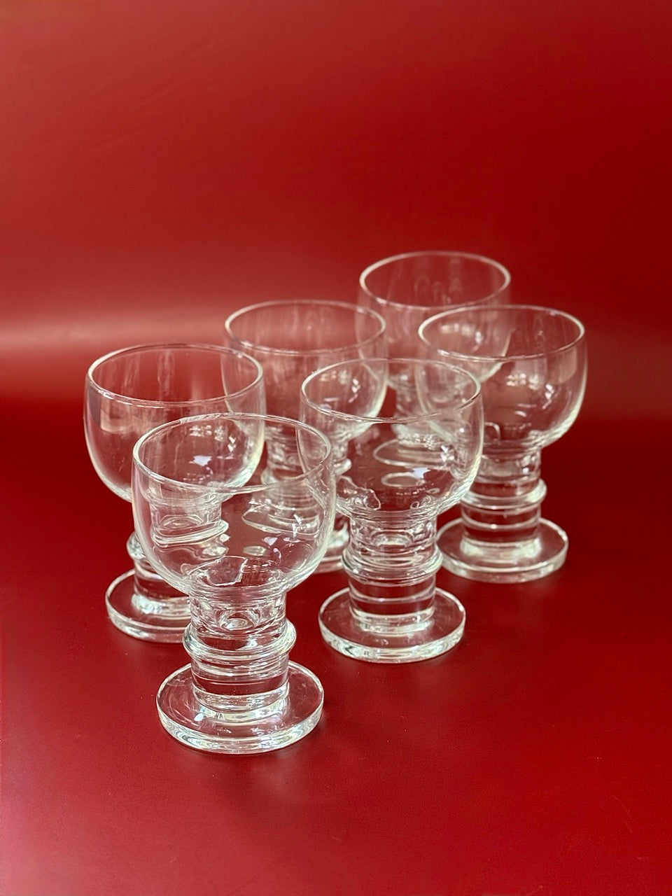 Set of 6 'Herttua' Teardrop Glasses