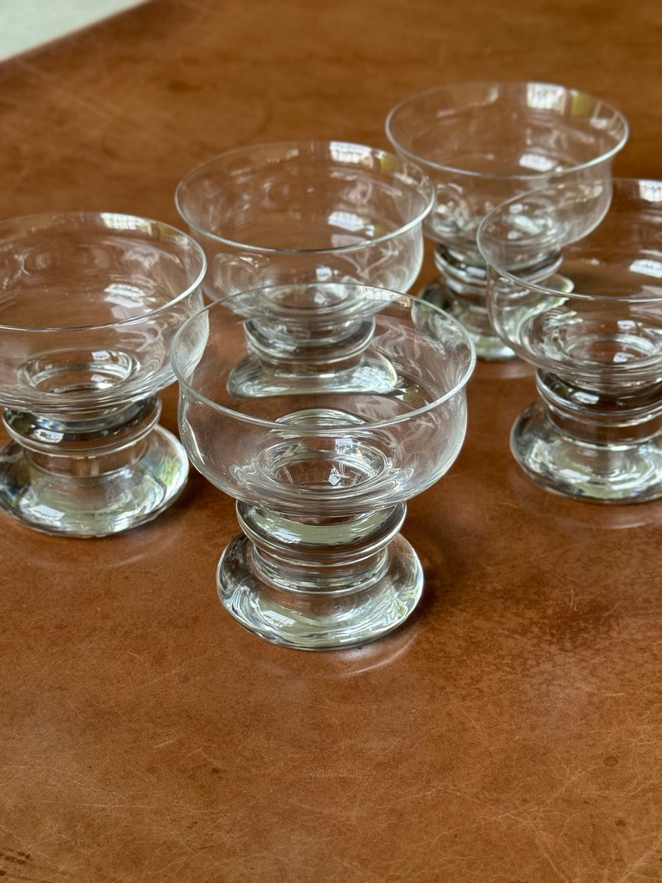 Set of 5 Heavy Bottom Glasses