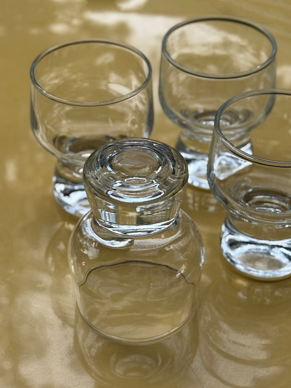 Set of 4 Crown Corning Glasses