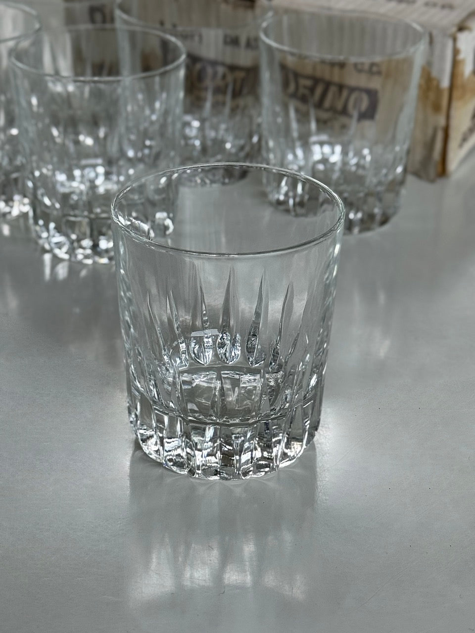 Set of Six Portofino Glass Tumblers, Italy, 1960s