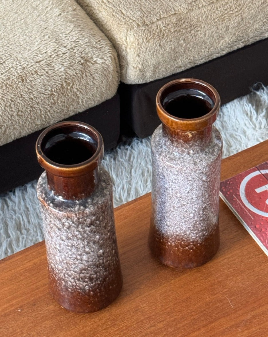 Vintage West German Pottery Vases