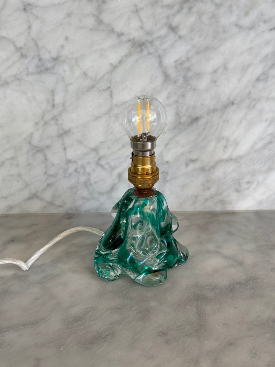 Pair of Seguso D.V. Murano Lamps, Italy, 1960s