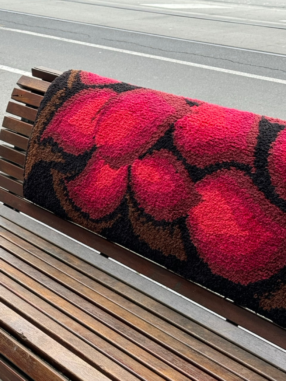 Mid Century Flokati Rug