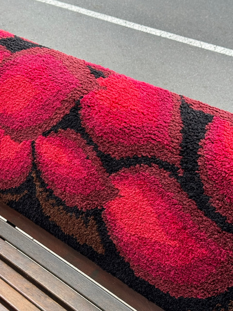 Mid Century Flokati Rug