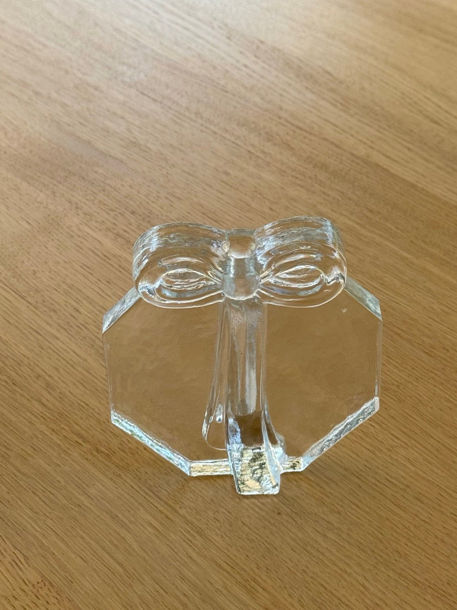 Wiesenthal Hutte Solid Glass Single Stem Vase, West Germany, 1970s