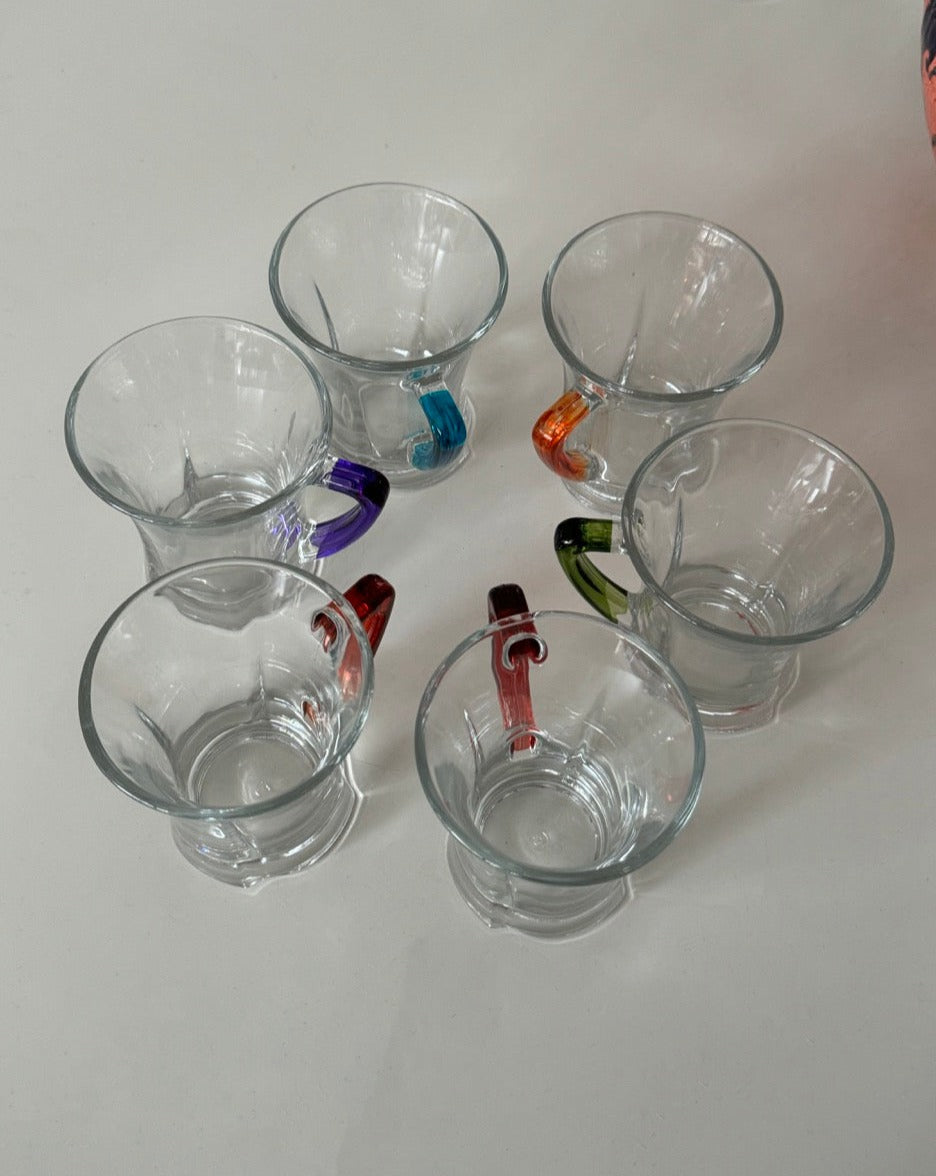 Coral Zen Glass Mug Set