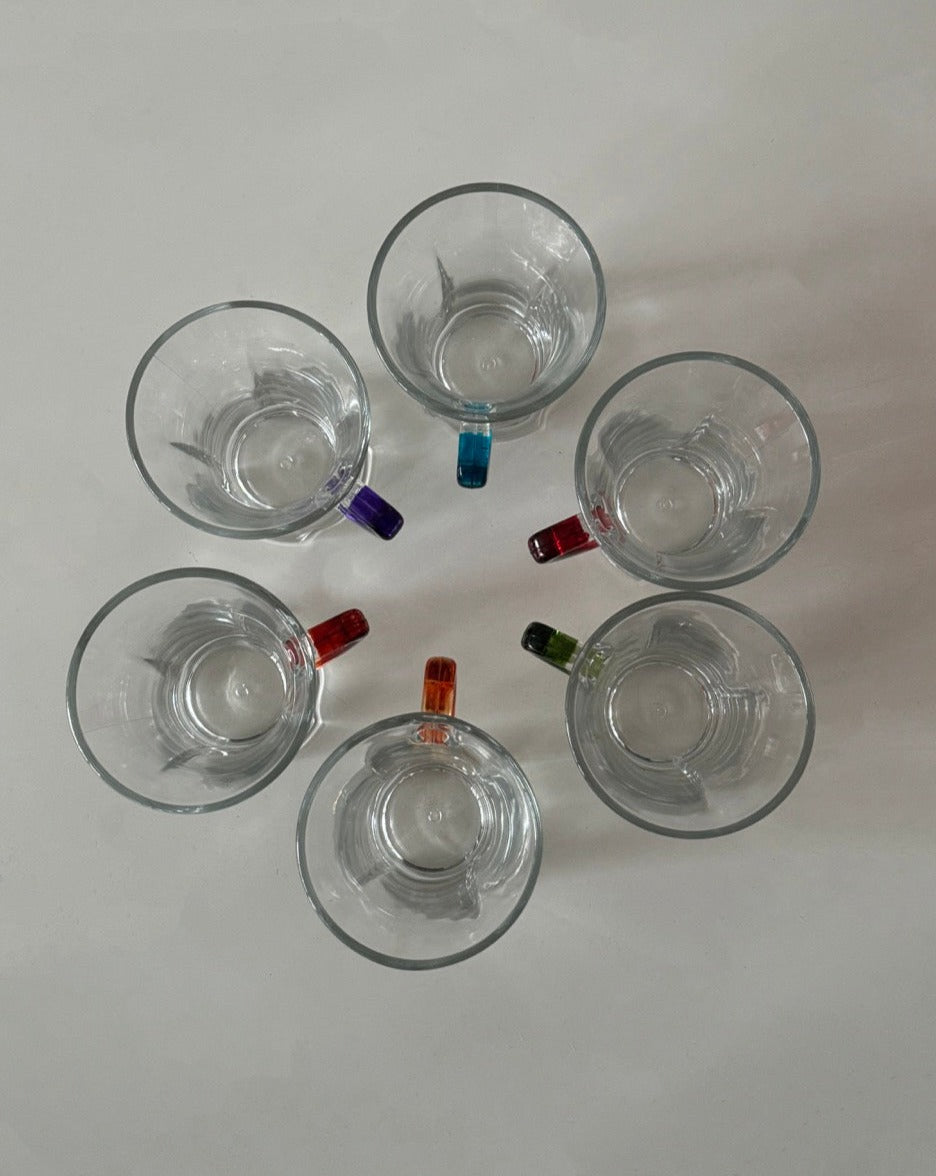 Coral Zen Glass Mug Set