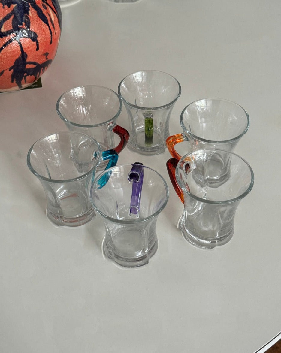 Coral Zen Glass Mug Set