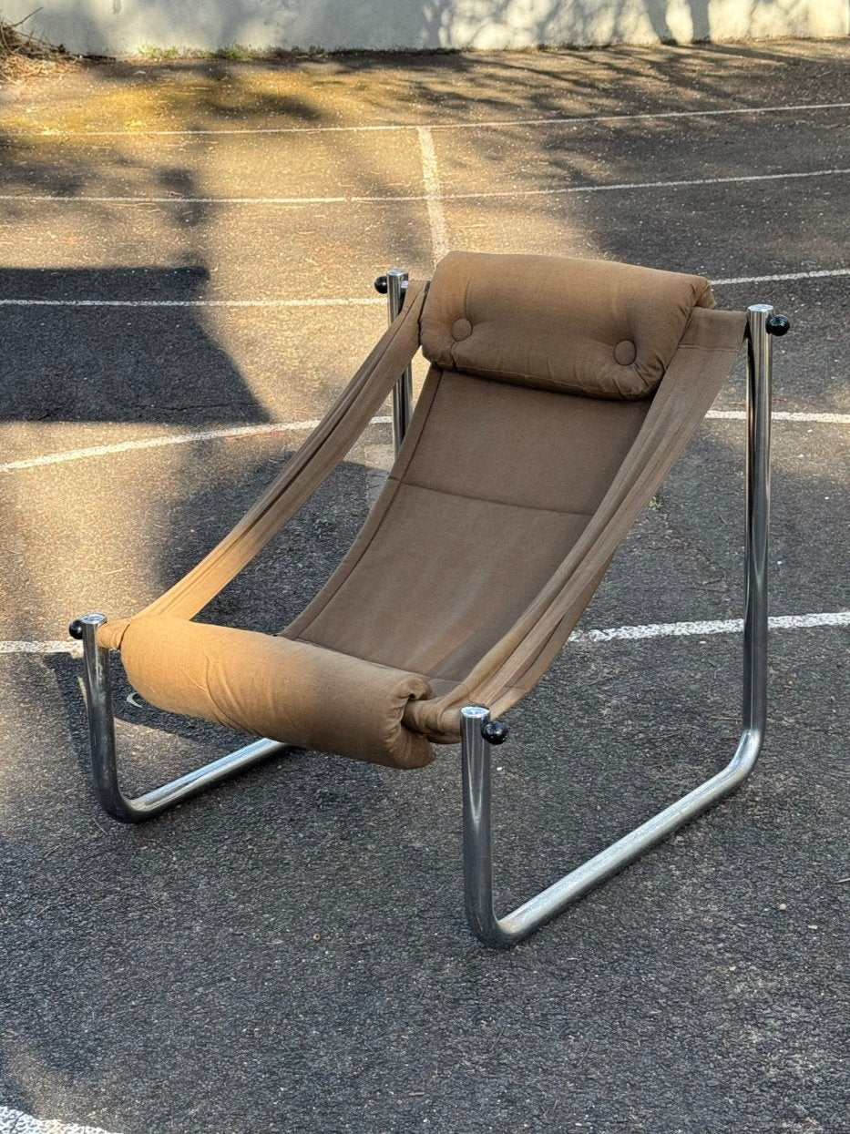 Vintage Sling Lounge Chair by Pluto