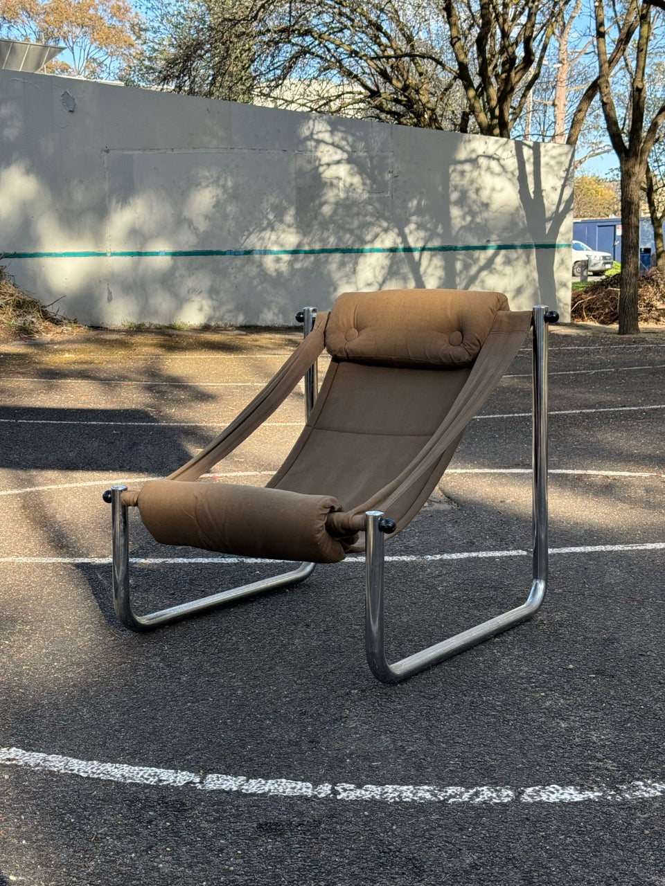 Vintage Sling Lounge Chair by Pluto