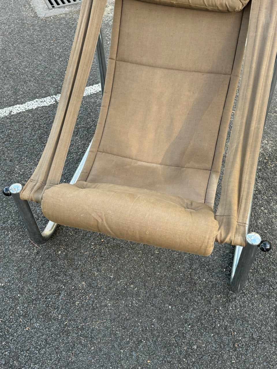 Vintage Sling Lounge Chair by Pluto