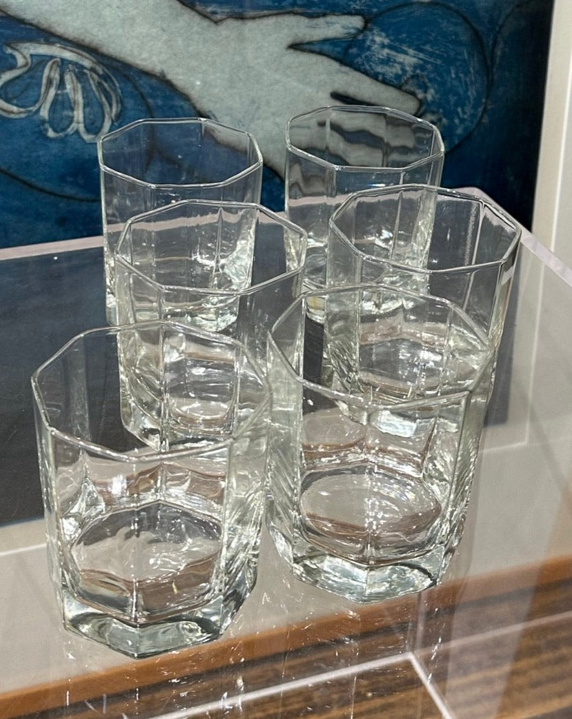 Set of 6 Octagonal Glasses
