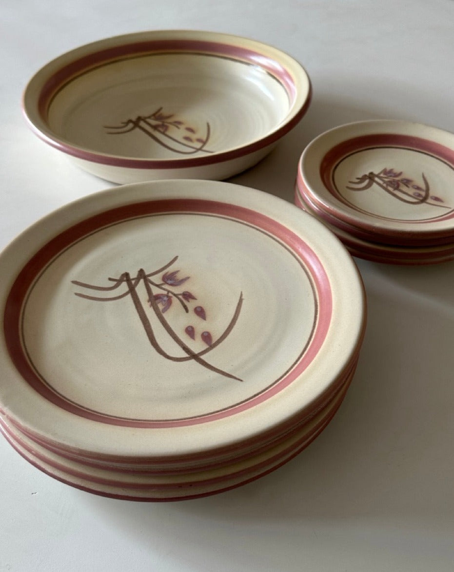 Vintage Pottery Dinner Set