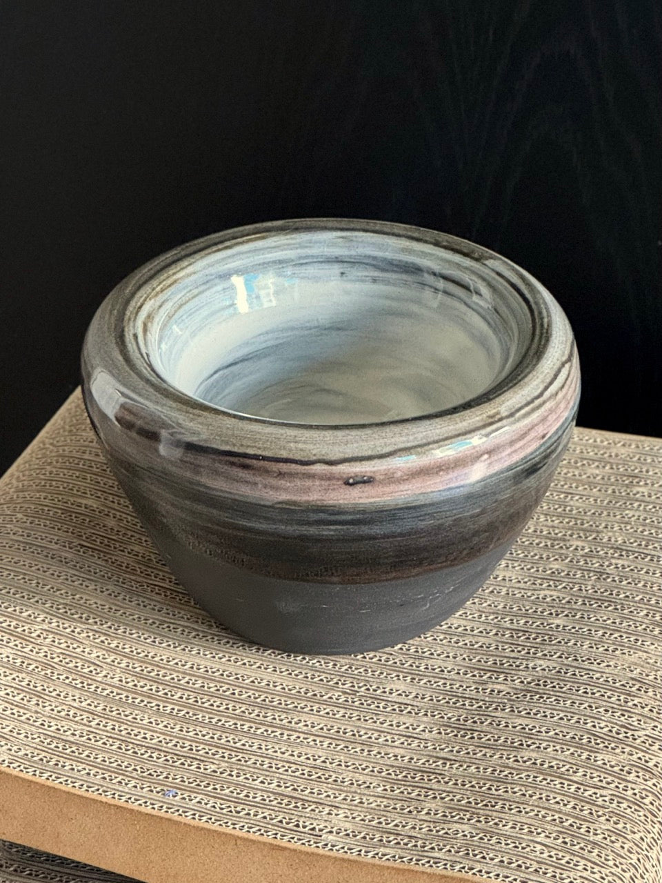 Australian Double Walled Pottery Bowl