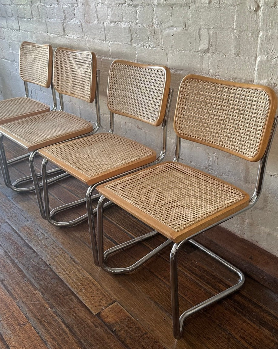 Italian Cesca Stacking Dining Chairs