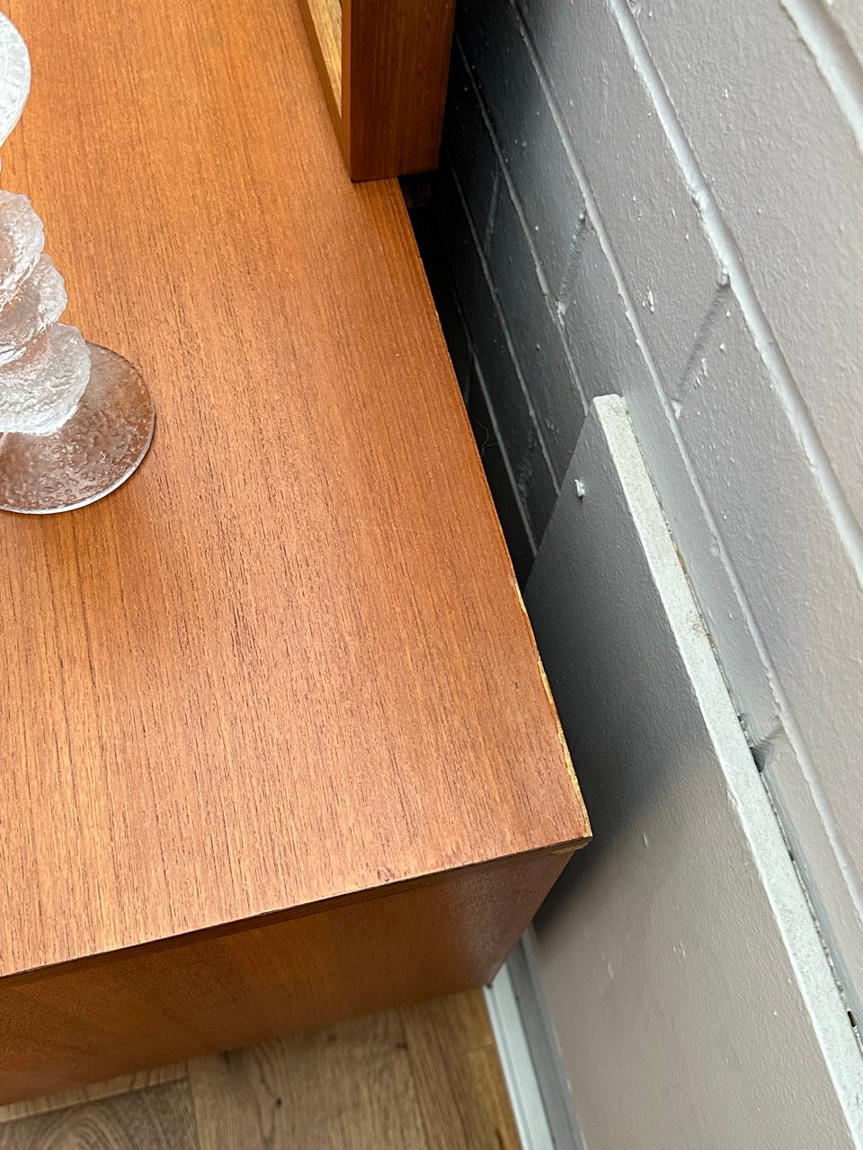 Vintage Teak Dresser with Detachable Mirror