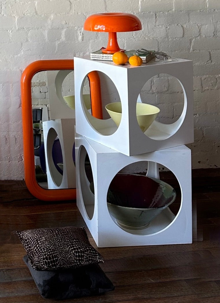 Mid Century Cube Side Tables