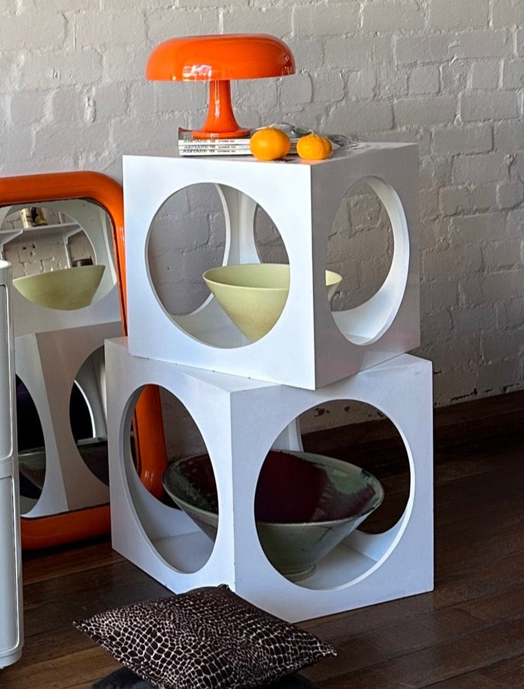 Mid Century Cube Side Tables