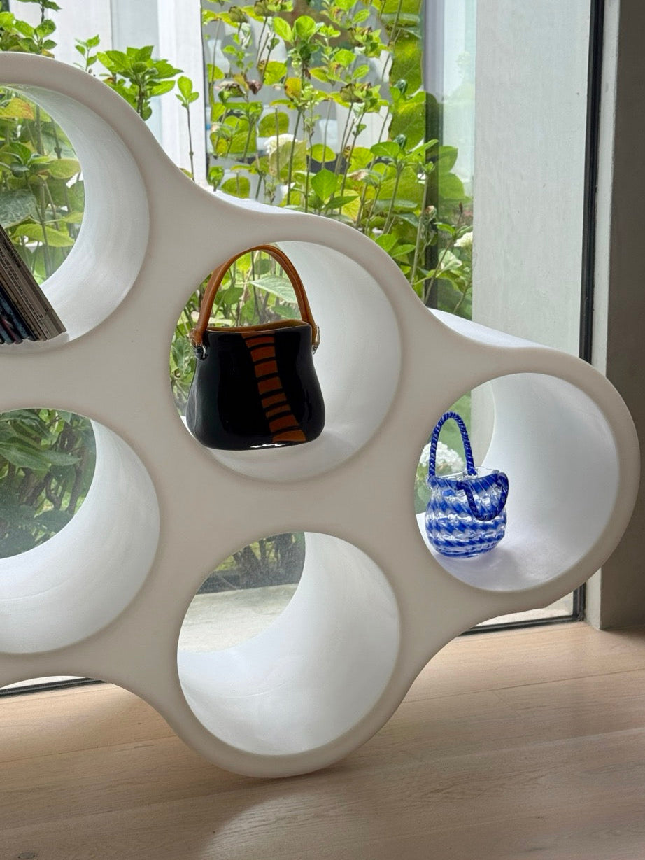 Hand Blown Art Glass Handbag