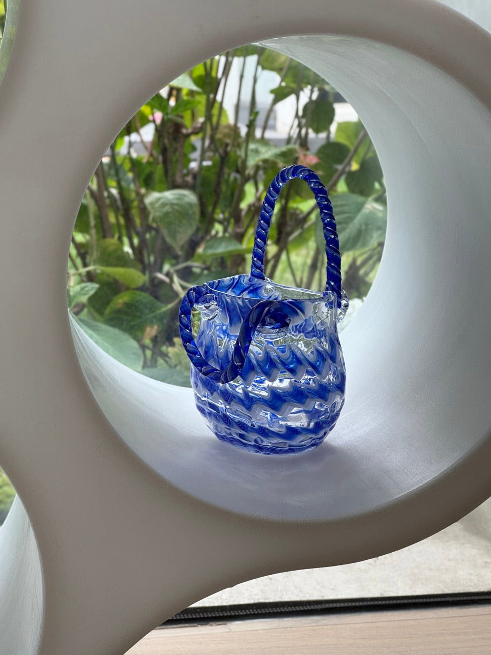 Hand Blown Art Glass Handbag