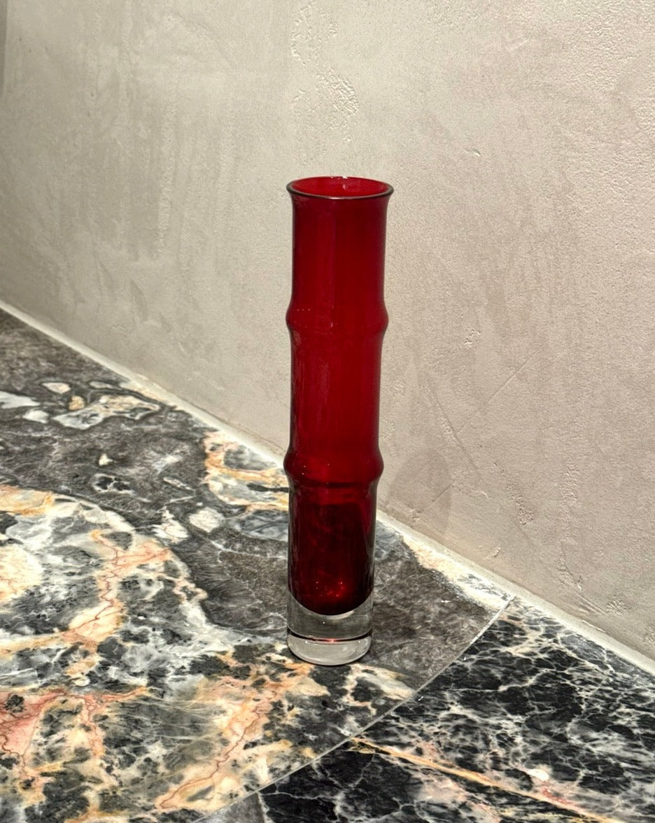 Vintage Aseda Bamboo Glass Vase