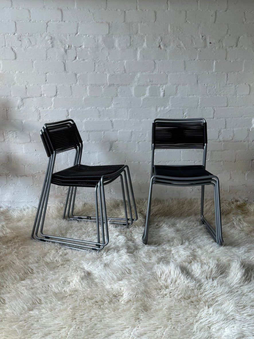 Six Melker 'Spaghetti' Chairs, IKEA, 1990s