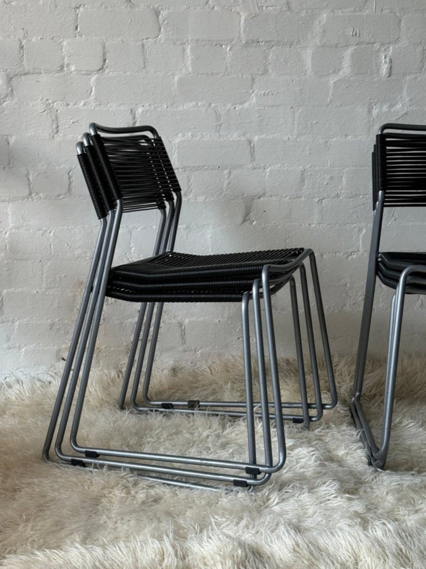 Six Melker 'Spaghetti' Chairs, IKEA, 1990s