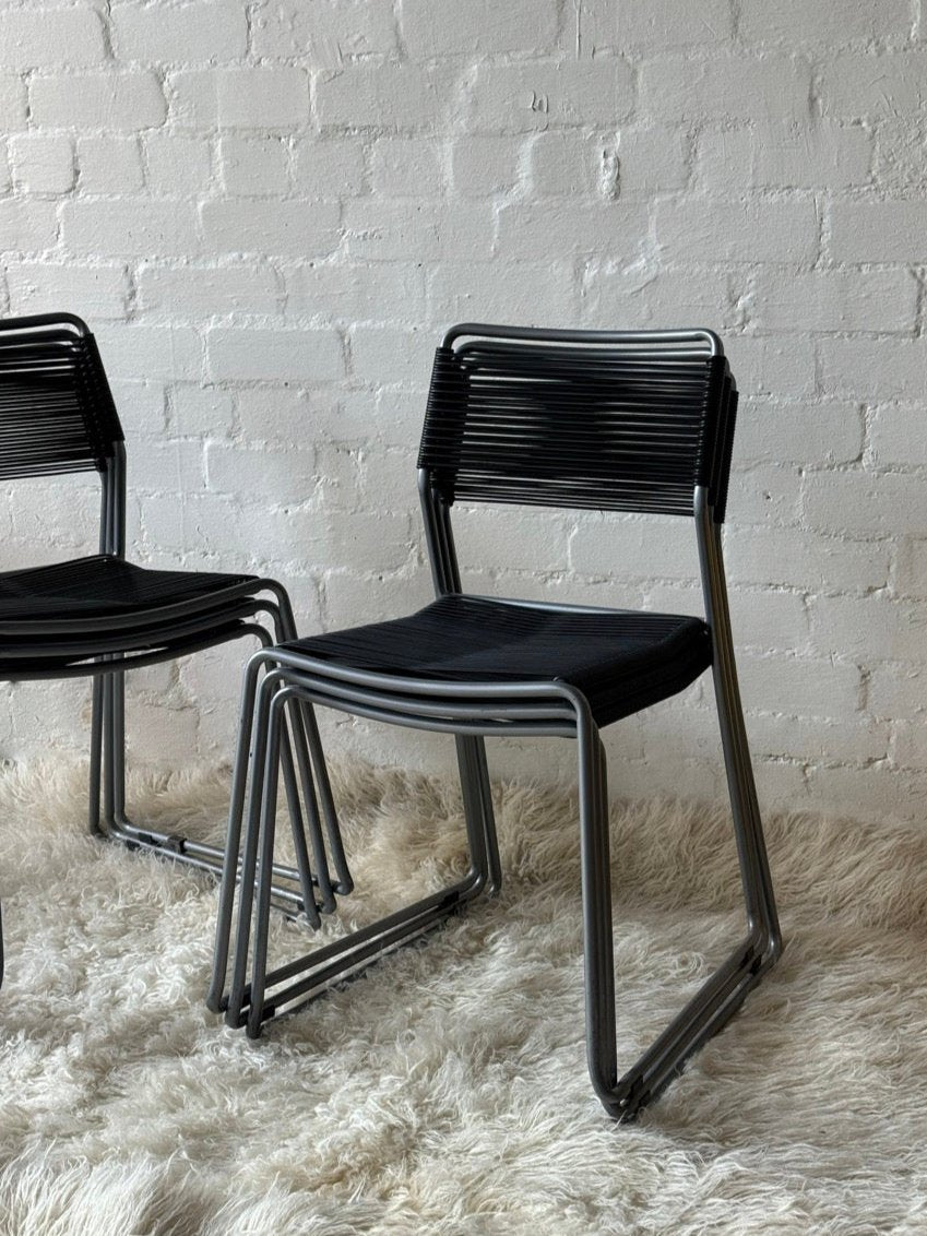 Six Melker 'Spaghetti' Chairs, IKEA, 1990s