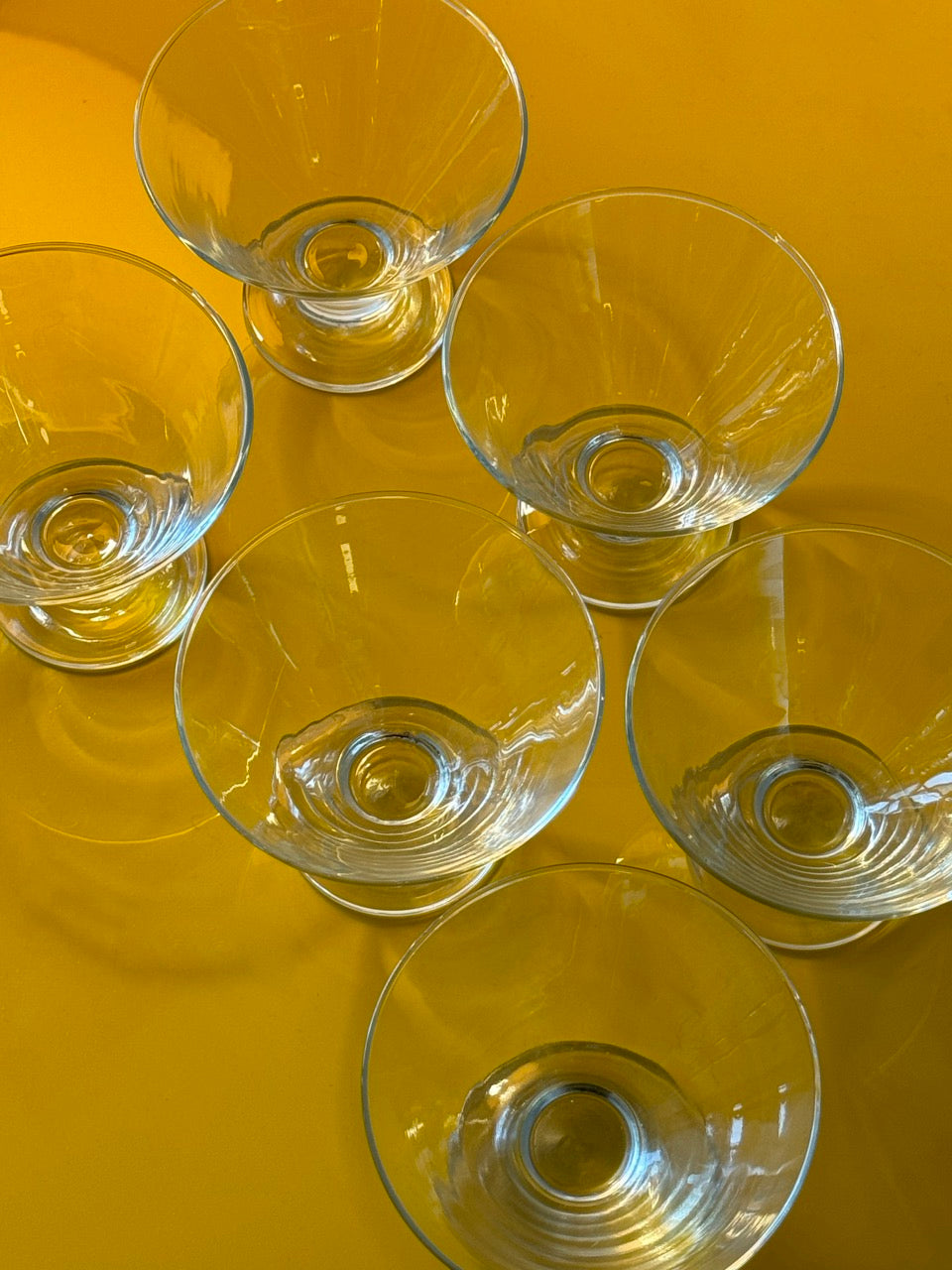 Set of 6 Vintage Pasabahce Cocktail Glasses