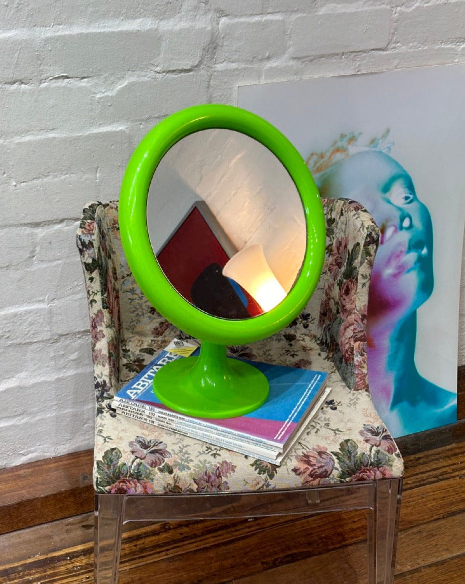 1970s Green Vanity Mirror