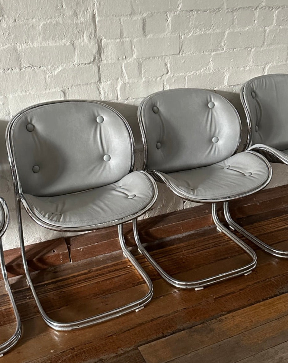 Set of 5 'Sabrina' Dining Chairs by Gastone Rinaldi