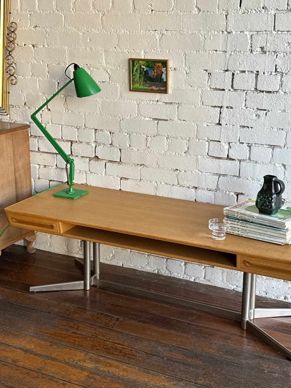 Vintage Oak Entertainment Unit / Coffee Table