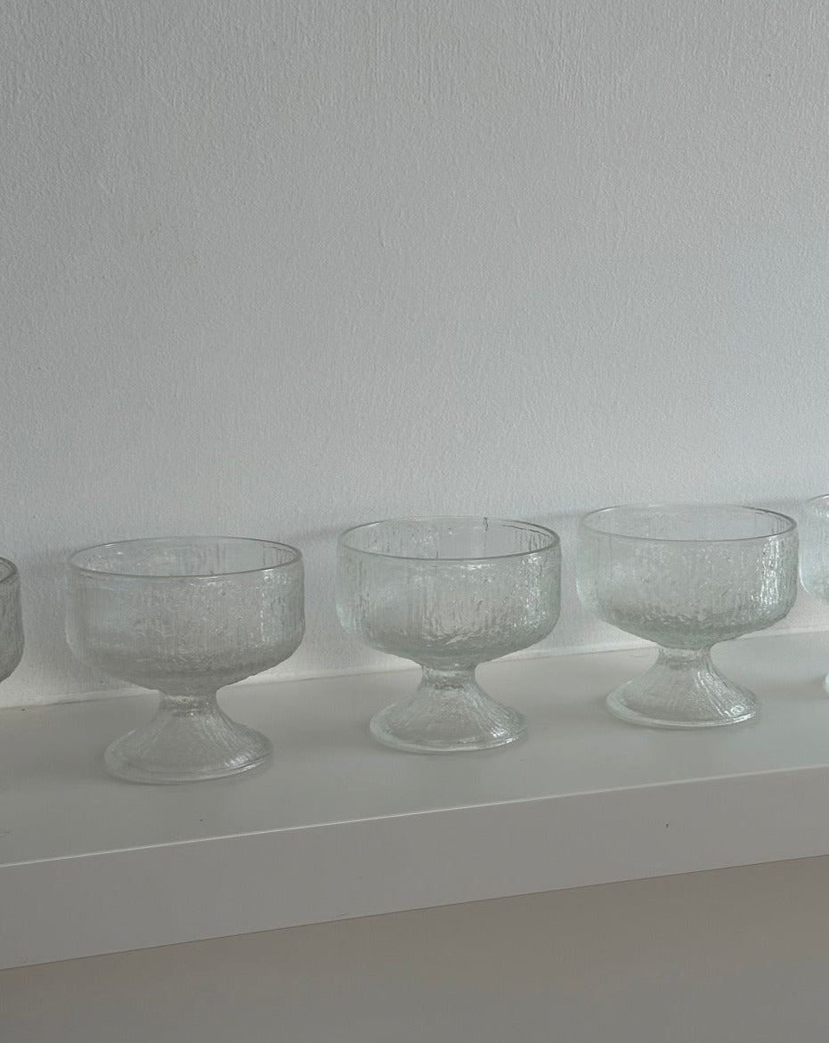 Set of 6 Indiana Glass Champagne Glasses