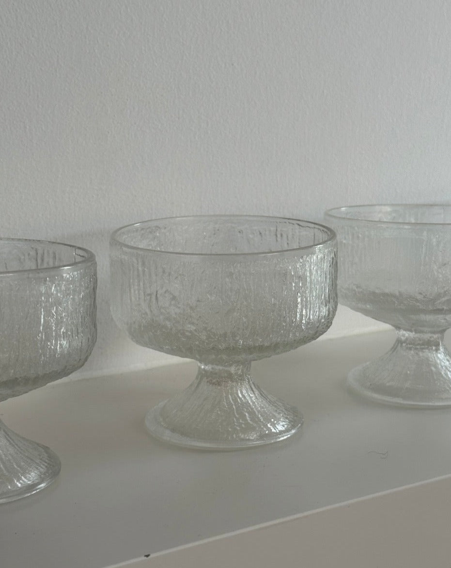 Set of 6 Indiana Glass Champagne Glasses