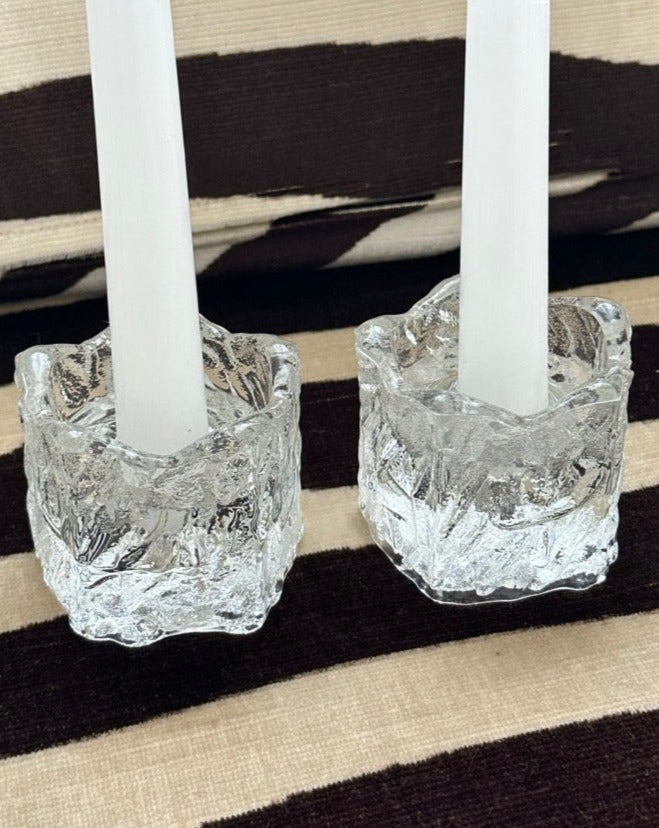 Blown Glass Candlesticks