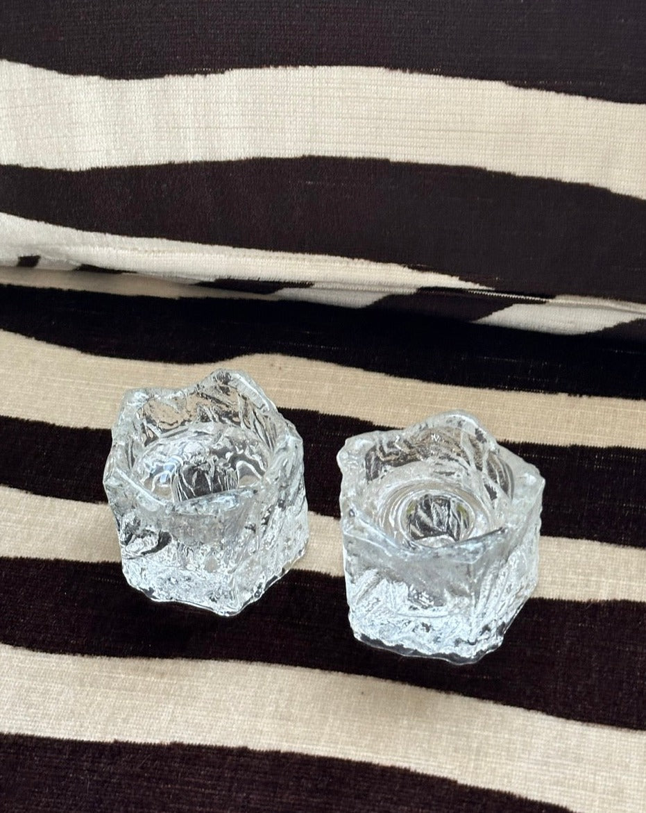 Blown Glass Candlesticks