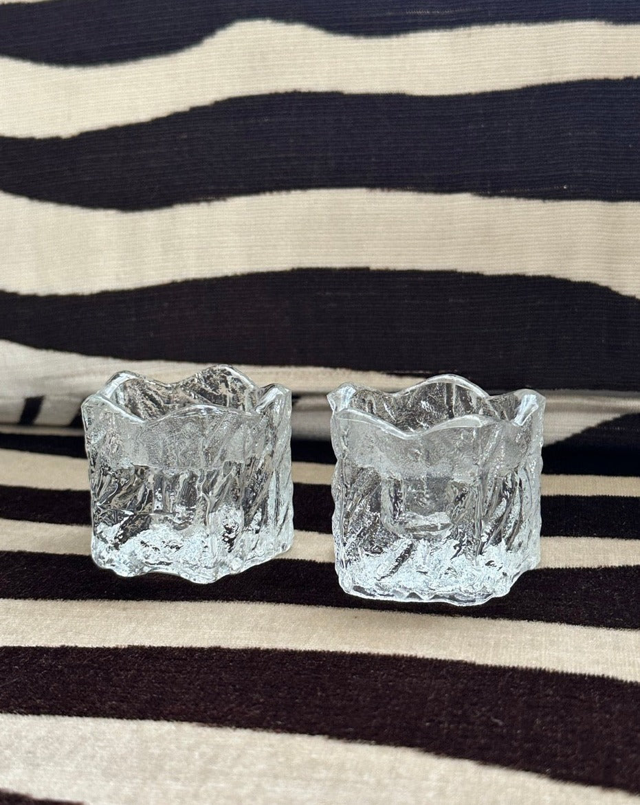 Blown Glass Candlesticks