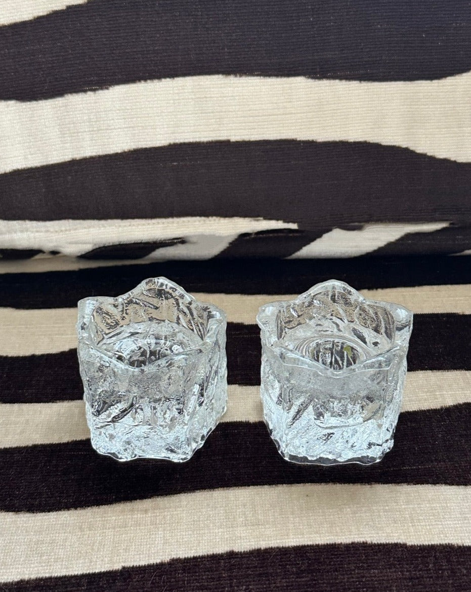 Blown Glass Candlesticks