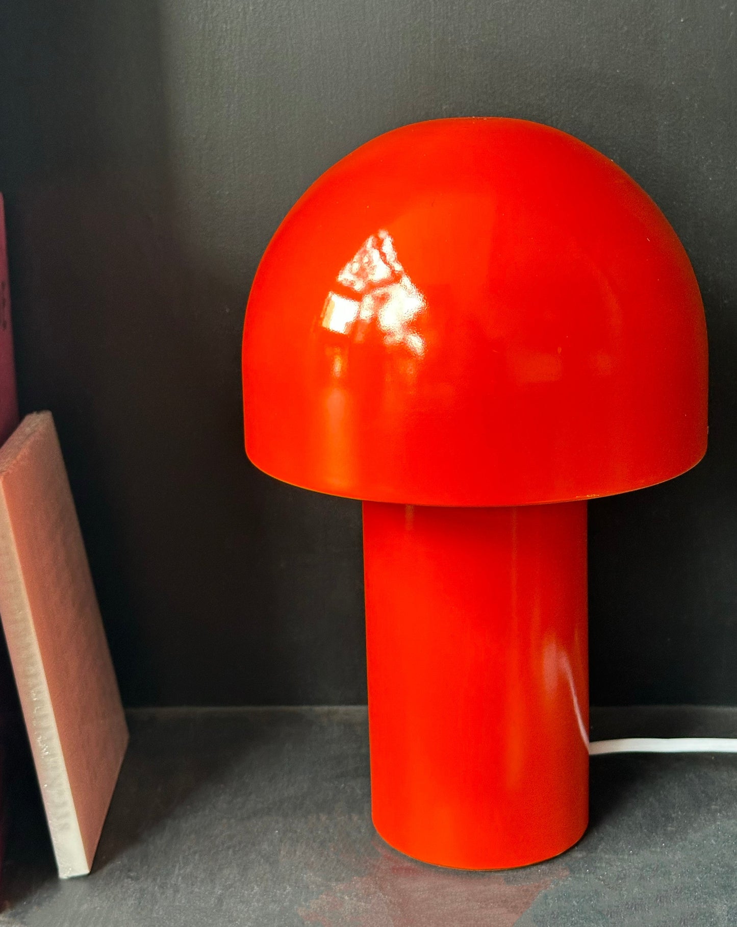 Orange Mushroom Lamp