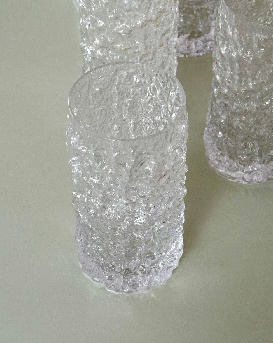 Set of 5 Whitefriars Crystal Tumblers