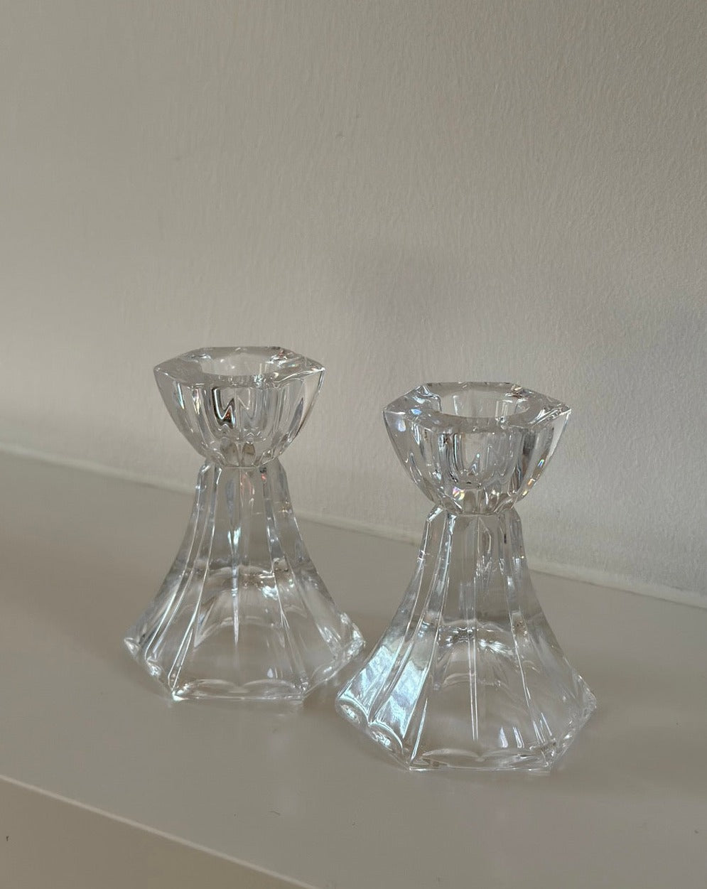 Mikasa Linear Crystal Candlesticks