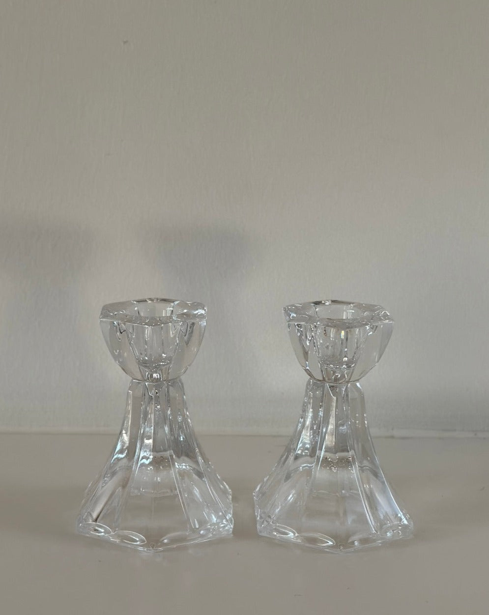 Mikasa Linear Crystal Candlesticks