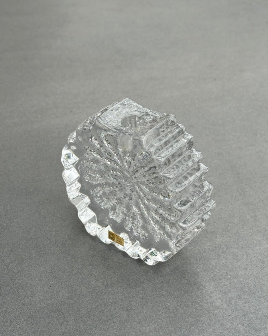 Crystal Hadeland Candle Holder / Vase