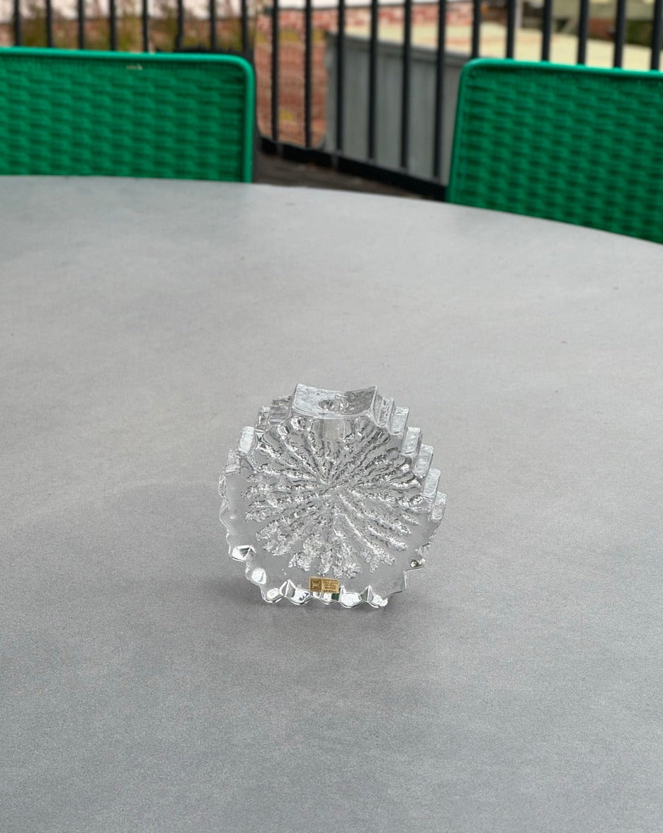 Crystal Hadeland Candle Holder / Vase