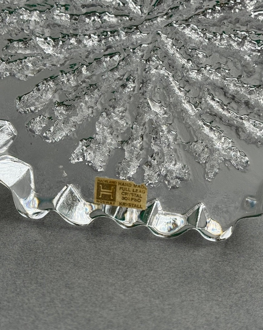 Crystal Hadeland Candle Holder / Vase